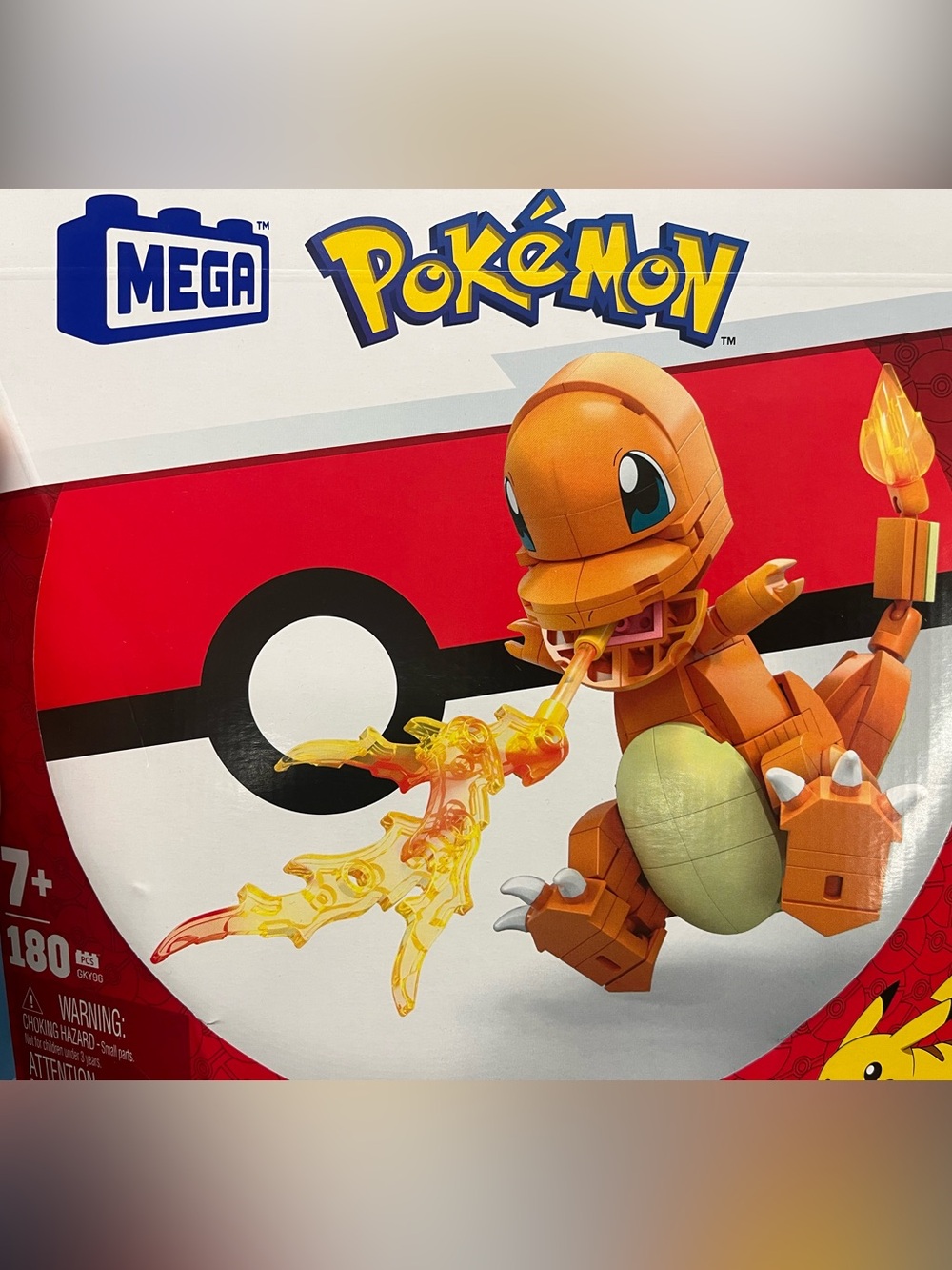 Mega Pokémon Charmander Building block Set 180 Pieces Build & Show Figure NWT